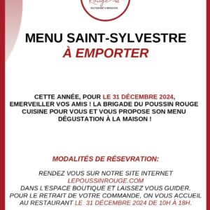 Menu St Sylvestre 2024